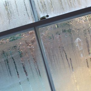 wipe away condensation from windows